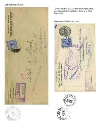 USA: ZPÁTEČNÍ LÍSTKY NA DOPORUČENÉ ZÁSILKY DO ROKU 1945 – list 18