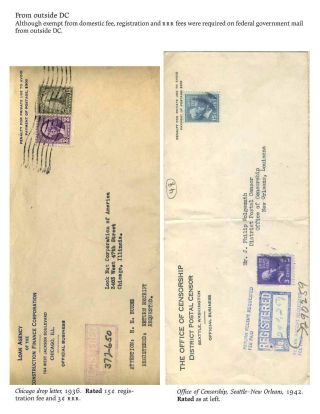 USA: ZPÁTEČNÍ LÍSTKY NA DOPORUČENÉ ZÁSILKY DO ROKU 1945 – list 21