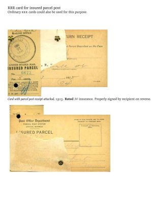 USA: ZPÁTEČNÍ LÍSTKY NA DOPORUČENÉ ZÁSILKY DO ROKU 1945 – list 24