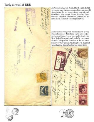 USA: ZPÁTEČNÍ LÍSTKY NA DOPORUČENÉ ZÁSILKY DO ROKU 1945 – list 36