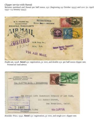 USA: ZPÁTEČNÍ LÍSTKY NA DOPORUČENÉ ZÁSILKY DO ROKU 1945 – list 43