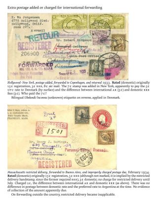USA: ZPÁTEČNÍ LÍSTKY NA DOPORUČENÉ ZÁSILKY DO ROKU 1945 – list 61