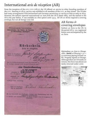 USA: ZPÁTEČNÍ LÍSTKY NA DOPORUČENÉ ZÁSILKY DO ROKU 1945 – list 66