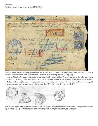 USA: RRR & AR BIS 1945 (RÜCKSCHEIN) – Blatt 87