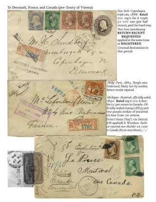 USA: RRR & AR BIS 1945 (RÜCKSCHEIN) – Blatt 88