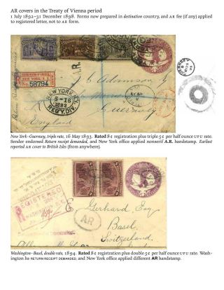 USA: RRR & AR BIS 1945 (RÜCKSCHEIN) – Blatt 89