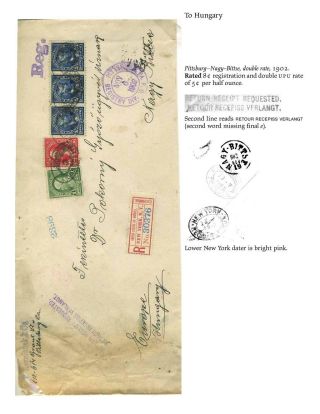 USA: RRR & AR BIS 1945 (RÜCKSCHEIN) – Blatt 95