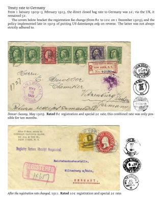 USA: ZPÁTEČNÍ LÍSTKY NA DOPORUČENÉ ZÁSILKY DO ROKU 1945 – list 100