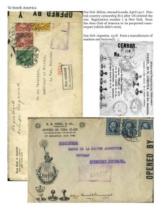 USA: ZPÁTEČNÍ LÍSTKY NA DOPORUČENÉ ZÁSILKY DO ROKU 1945 – list 105