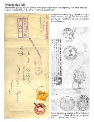 USA: ZPÁTEČNÍ LÍSTKY NA DOPORUČENÉ ZÁSILKY DO ROKU 1945 – list 130