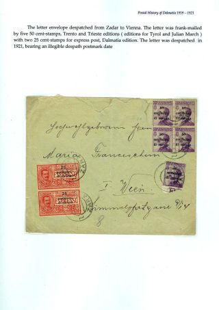 POŠTOVNÍ HISTORIE DALMÁCIE 1919-1921 – list 11