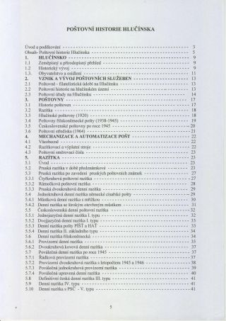 HULTSCHINER LAND UND IHRE POSTGESCHICHTE (Literatur in tschechische Sprache) – Blatt 3
