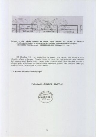 HLUČÍNSKO A JEHO POŠTOVNÍ HISTORIE (publikace) – list 53