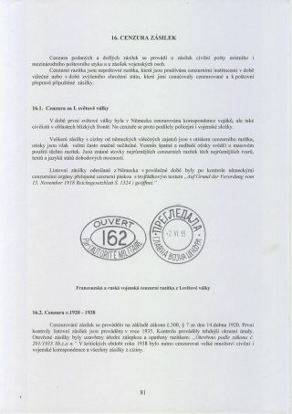 HLUČÍNSKO A JEHO POŠTOVNÍ HISTORIE (publikace) – list 78