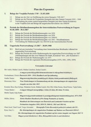 POSTGESCHICHTE DER STADT KOMÁROM 1749-1900 – Blatt 2