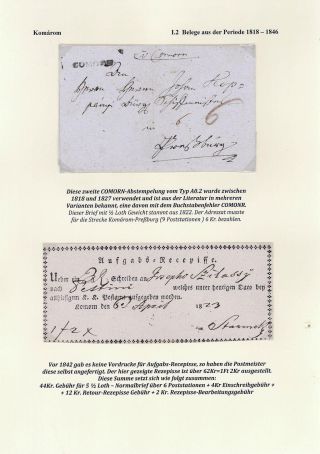 POSTGESCHICHTE DER STADT KOMÁROM 1749-1900 – Blatt 14