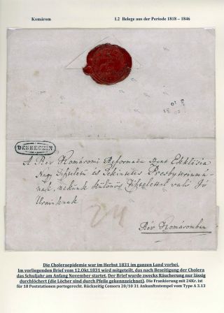 POSTGESCHICHTE DER STADT KOMÁROM 1749-1900 – Blatt 15