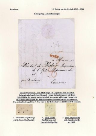 POSTGESCHICHTE DER STADT KOMÁROM 1749-1900 – Blatt 16