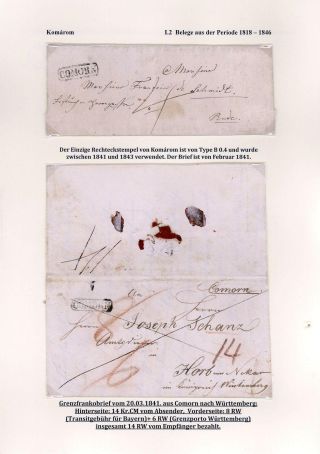 POSTGESCHICHTE DER STADT KOMÁROM 1749-1900 – Blatt 19