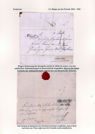 POSTGESCHICHTE DER STADT KOMÁROM 1749-1900 – Blatt 20