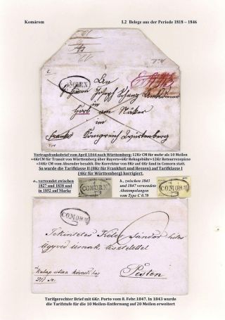 POSTGESCHICHTE DER STADT KOMÁROM 1749-1900 – Blatt 22