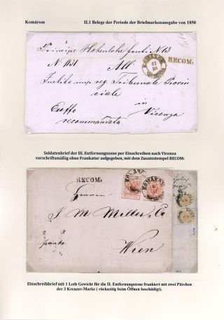 POSTGESCHICHTE DER STADT KOMÁROM 1749-1900 – Blatt 33