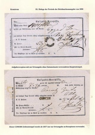 POSTGESCHICHTE DER STADT KOMÁROM 1749-1900 – Blatt 35