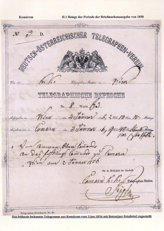 POSTGESCHICHTE DER STADT KOMÁROM 1749-1900 – Blatt 36