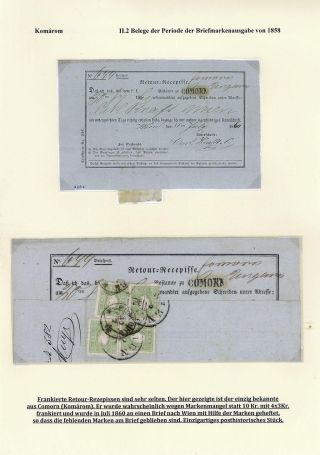 POSTGESCHICHTE DER STADT KOMÁROM 1749-1900 – Blatt 40