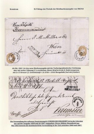 POSTGESCHICHTE DER STADT KOMÁROM 1749-1900 – Blatt 45