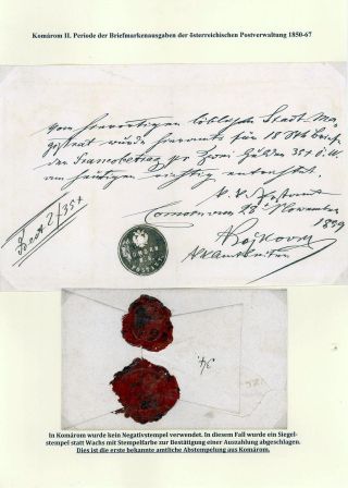 POSTGESCHICHTE DER STADT KOMÁROM 1749-1900 – Blatt 47