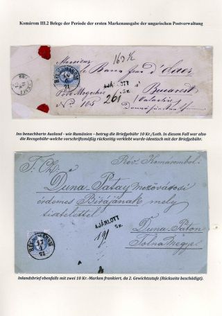 POSTGESCHICHTE DER STADT KOMÁROM 1749-1900 – Blatt 54