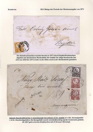 POSTGESCHICHTE DER STADT KOMÁROM 1749-1900 – Blatt 61