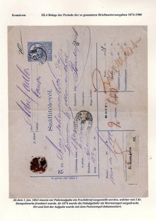 POSTGESCHICHTE DER STADT KOMÁROM 1749-1900 – Blatt 64