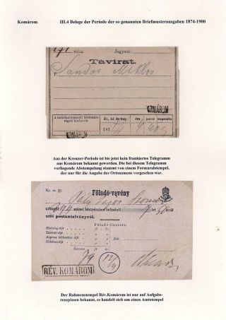 POSTGESCHICHTE DER STADT KOMÁROM 1749-1900 – Blatt 65