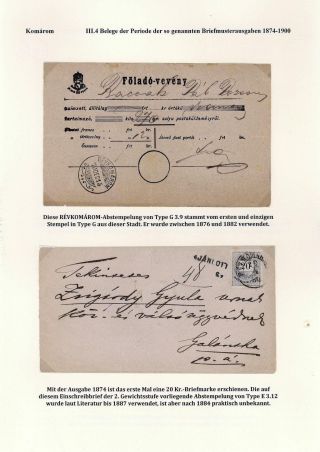 POSTGESCHICHTE DER STADT KOMÁROM 1749-1900 – Blatt 66