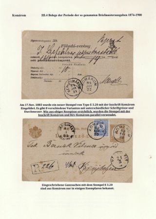 POSTGESCHICHTE DER STADT KOMÁROM 1749-1900 – Blatt 67