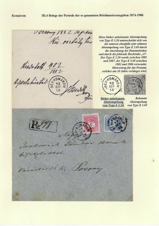 POSTGESCHICHTE DER STADT KOMÁROM 1749-1900 – Blatt 68
