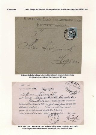 POSTGESCHICHTE DER STADT KOMÁROM 1749-1900 – Blatt 70