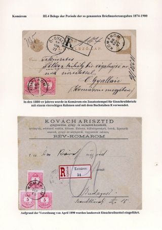 POSTGESCHICHTE DER STADT KOMÁROM 1749-1900 – Blatt 74