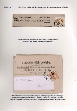 POSTGESCHICHTE DER STADT KOMÁROM 1749-1900 – Blatt 75