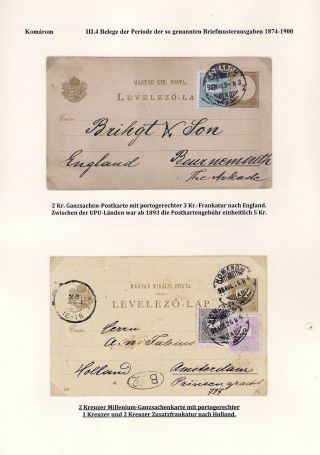 POSTGESCHICHTE DER STADT KOMÁROM 1749-1900 – Blatt 77