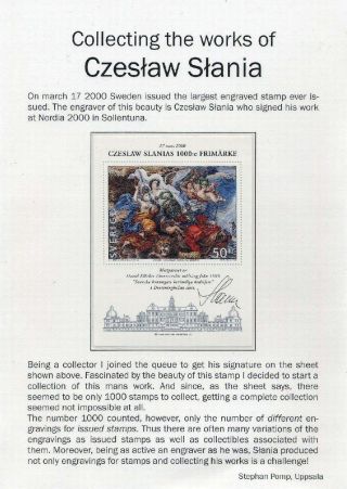 SAMMLUNG DIE WERKE VON CZESLAW SLANIA – Blatt 1