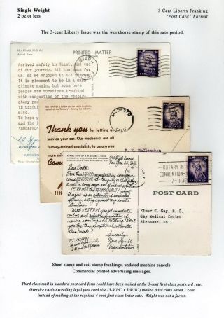 THIRD CLASS SINGLE PIECE MAIL, 1958-1963, THE "3-CENT" RATE – sheet 2