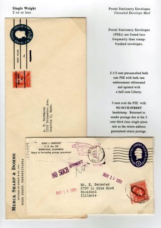 THIRD CLASS SINGLE PIECE MAIL, 1958-1963, THE "3-CENT" RATE – sheet 5