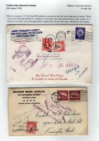 THIRD CLASS SINGLE PIECE MAIL, 1958-1963, THE "3-CENT" RATE – sheet 14