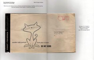THIRD CLASS SINGLE PIECE MAIL, 1958-1963, THE "3-CENT" RATE – sheet 15