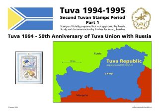 TUVA 1994-1995, SECOND TUVAN STAMPS PERIOD, PART 1 – sheet 1