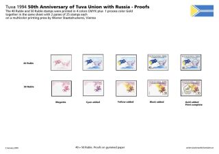 TUVA 1994-1995, SECOND TUVAN STAMPS PERIOD, PART 1 – sheet 12