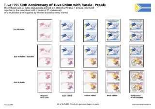 TUVA 1994-1995, SECOND TUVAN STAMPS PERIOD, PART 1 – sheet 13